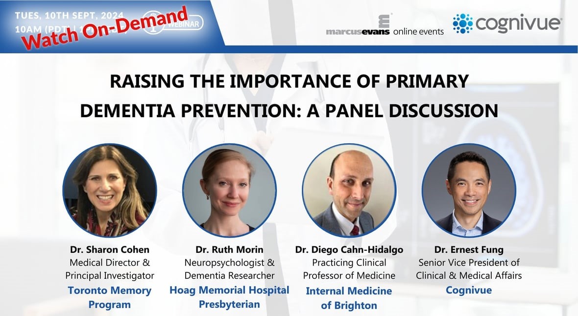 Webinar On-Demand - Raising the Importance of Primary Dementia Prevention